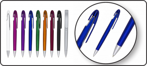 Caneta Plástica Retangular