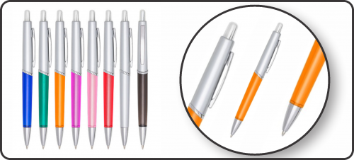 Caneta Plástica Básica Retro